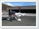 Alpenpilot in Front of Hangar